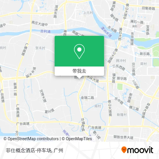 菲仕概念酒店-停车场地图