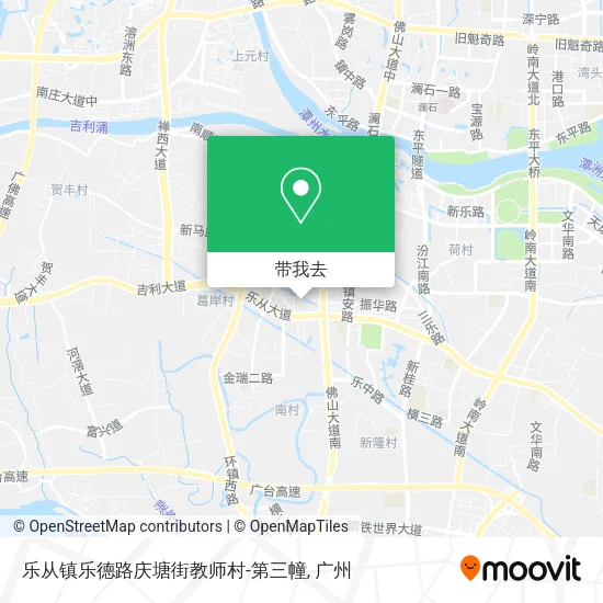 乐从镇乐德路庆塘街教师村-第三幢地图