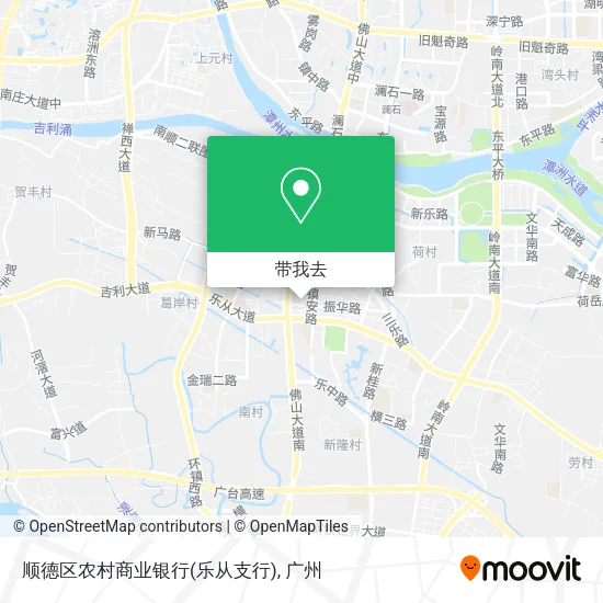 顺德区农村商业银行(乐从支行)地图