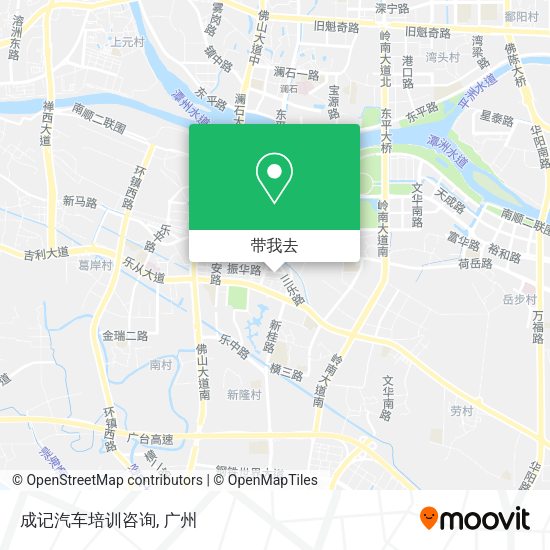成记汽车培训咨询地图