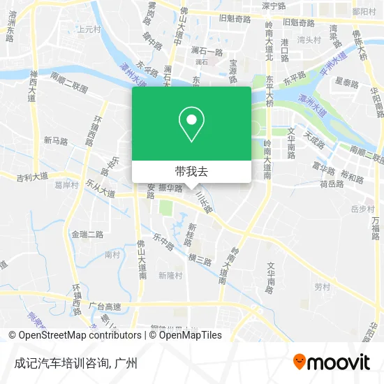 成记汽车培训咨询地图