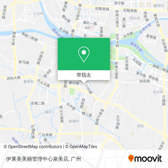 伊莱美美丽管理中心泉美店地图