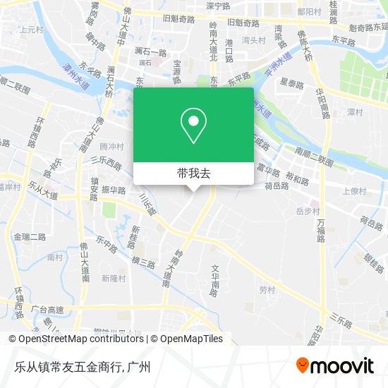 乐从镇常友五金商行地图