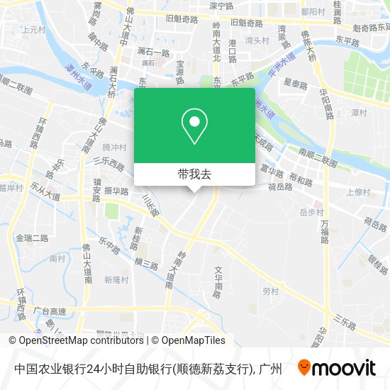 中国农业银行24小时自助银行(顺德新荔支行)地图
