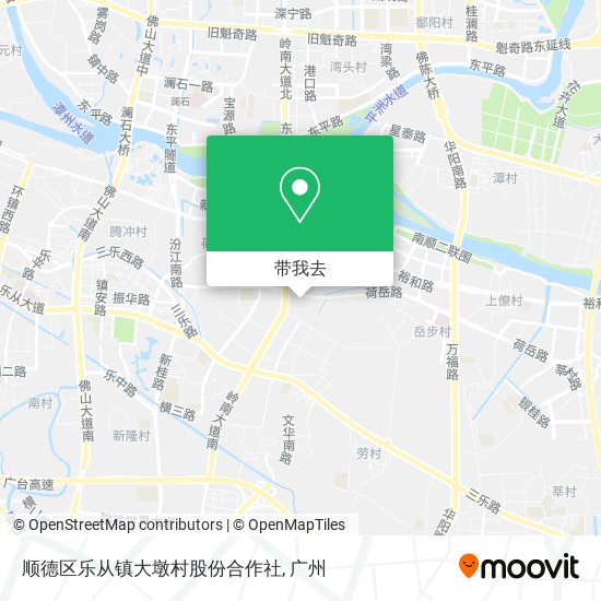 顺德区乐从镇大墩村股份合作社地图