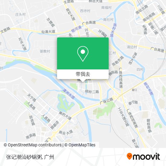 张记潮汕砂锅粥地图