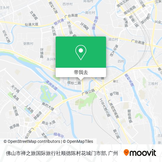 佛山市禅之旅国际旅行社顺德陈村花城门市部地图