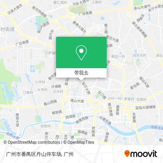 广州市番禺区丹山停车场地图
