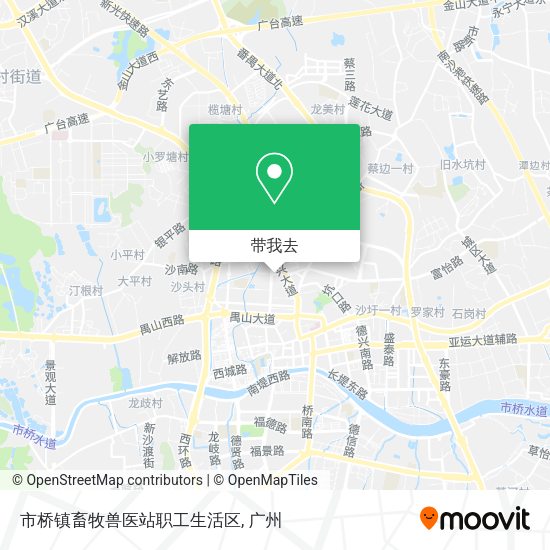市桥镇畜牧兽医站职工生活区地图