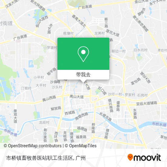 市桥镇畜牧兽医站职工生活区地图