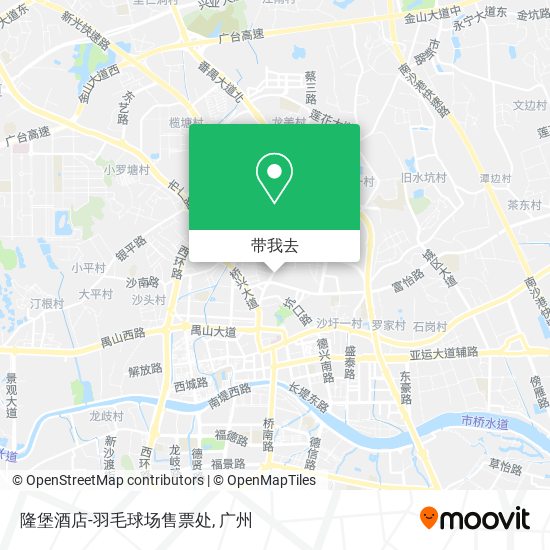 隆堡酒店-羽毛球场售票处地图