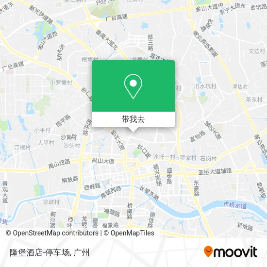 隆堡酒店-停车场地图