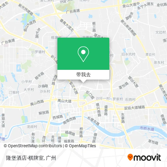 隆堡酒店-棋牌室地图