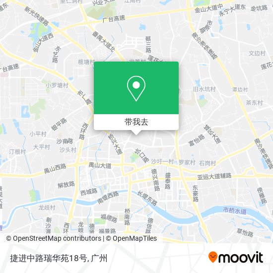 捷进中路瑞华苑18号地图