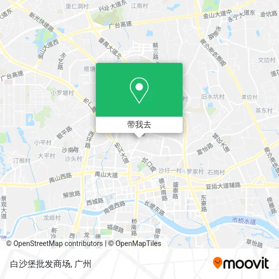 白沙堡批发商场地图