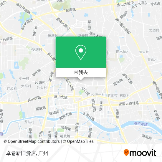 卓卷新旧货店地图