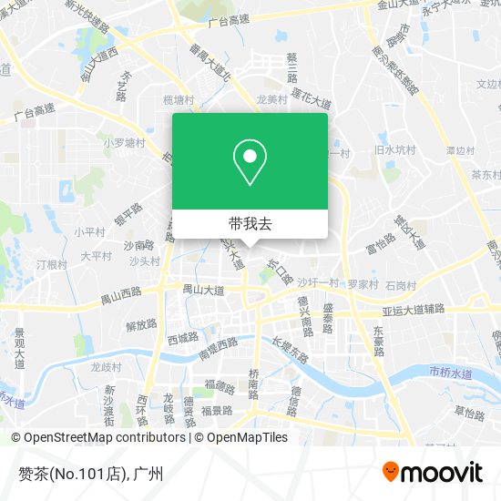 赞茶(No.101店)地图