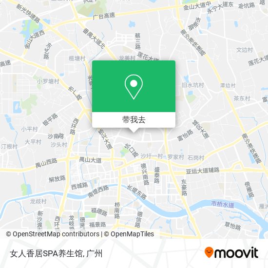 女人香居SPA养生馆地图