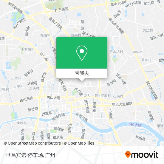 世昌宾馆-停车场地图