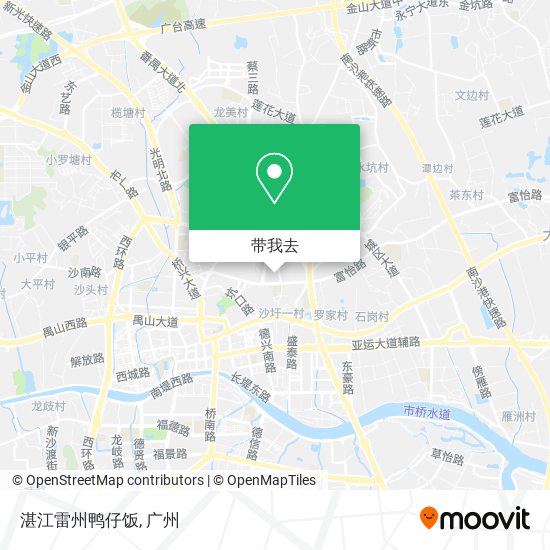 湛江雷州鸭仔饭地图