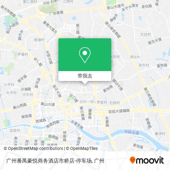 广州番禺豪悦商务酒店市桥店-停车场地图