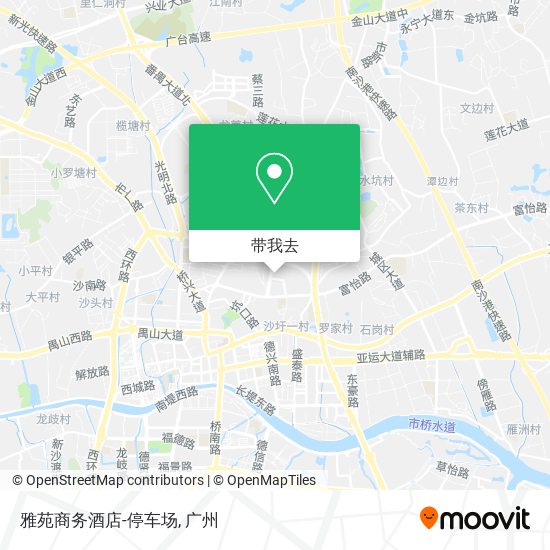 雅苑商务酒店-停车场地图