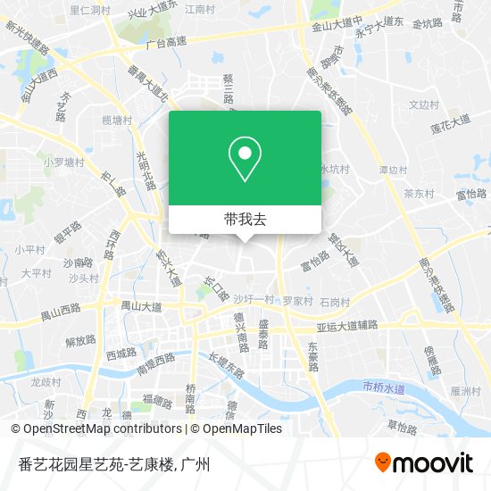 番艺花园星艺苑-艺康楼地图