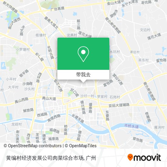 黄编村经济发展公司肉菜综合市场地图