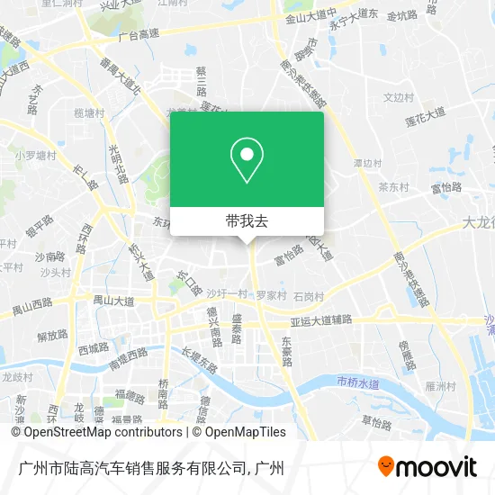 广州市陆高汽车销售服务有限公司地图