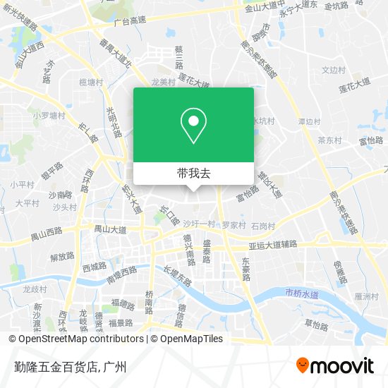 勤隆五金百货店地图