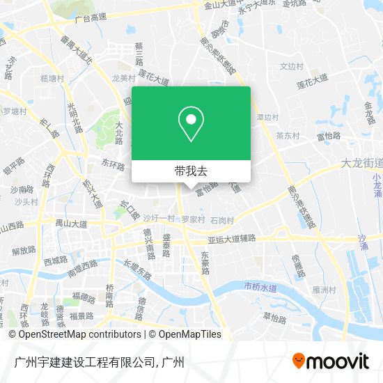 广州宇建建设工程有限公司地图