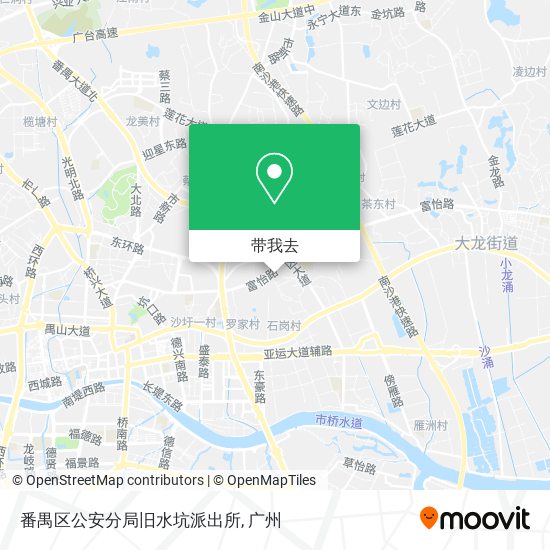 番禺区公安分局旧水坑派出所地图