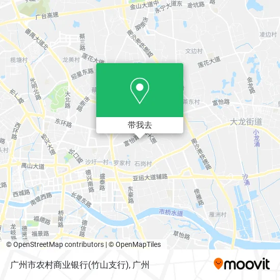 广州市农村商业银行(竹山支行)地图
