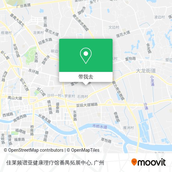 佳莱频谱亚健康理疗馆番禺拓展中心地图