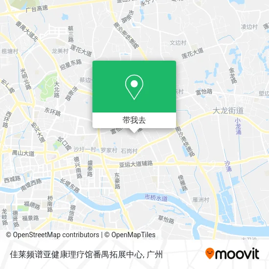佳莱频谱亚健康理疗馆番禺拓展中心地图
