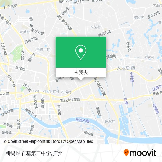 番禺区石基第三中学地图