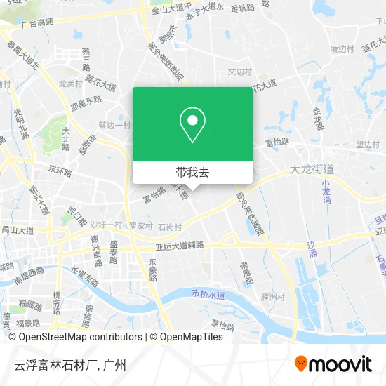 云浮富林石材厂地图