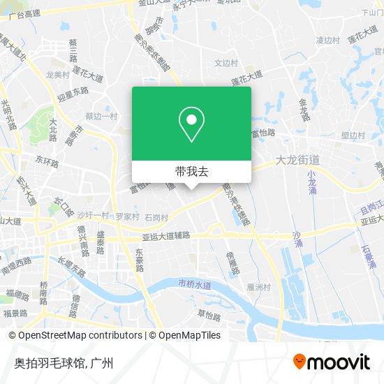 奥拍羽毛球馆地图