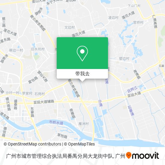 广州市城市管理综合执法局番禺分局大龙街中队地图