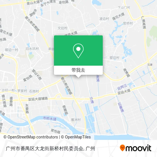 广州市番禺区大龙街新桥村民委员会地图