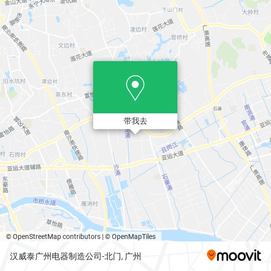 汉威泰广州电器制造公司-北门地图