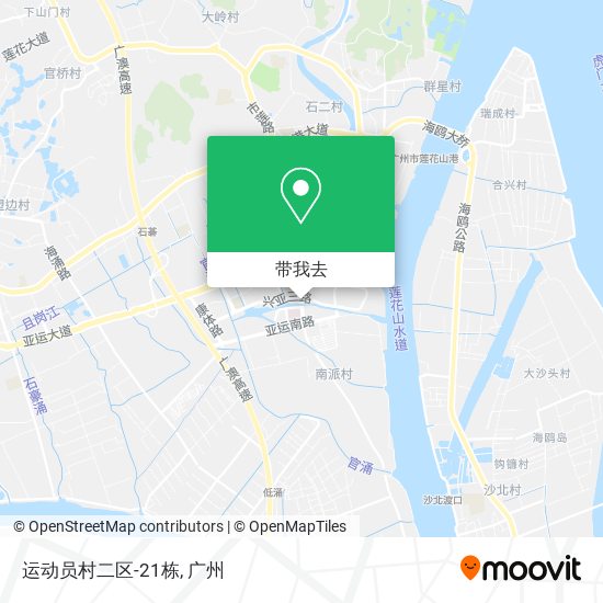 运动员村二区-21栋地图