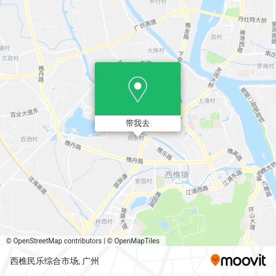 西樵民乐综合市场地图