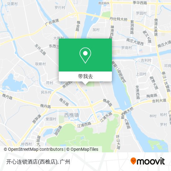 开心连锁酒店(西樵店)地图