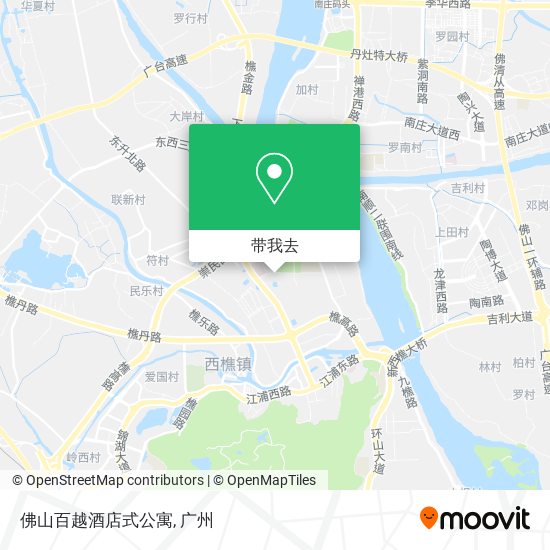 佛山百越酒店式公寓地图