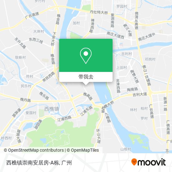 西樵镇崇南安居房-A栋地图