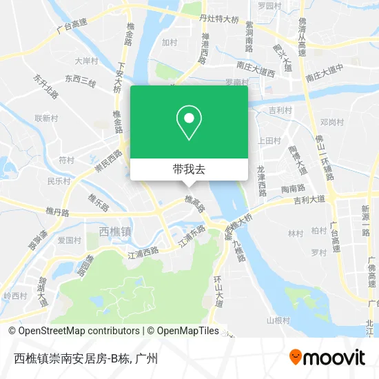 西樵镇崇南安居房-B栋地图