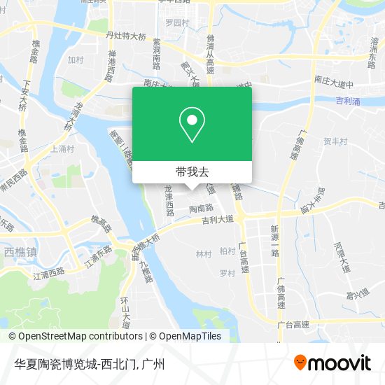 华夏陶瓷博览城-西北门地图