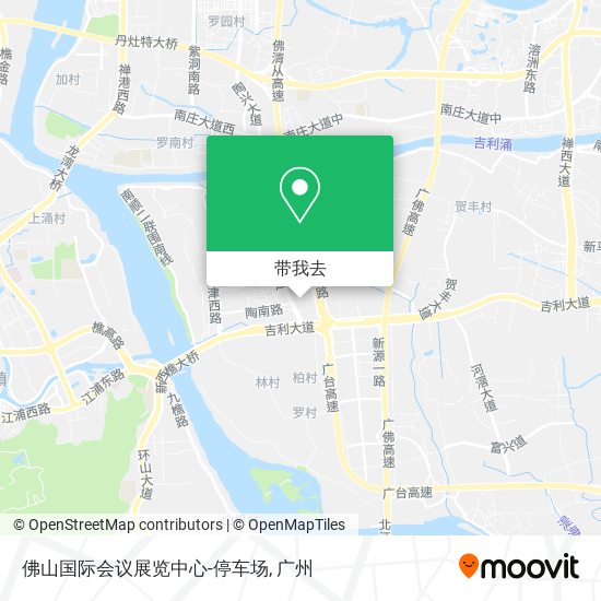 佛山国际会议展览中心-停车场地图