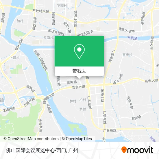 佛山国际会议展览中心-西门地图